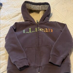 L.L. Bean Kids Purple Logo Hoodie